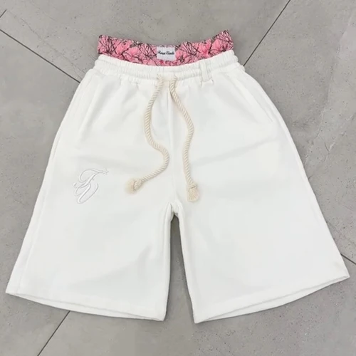 Imagen 2 del producto 2025 Nuevos pantalones cortos plegables de doble cintura creativos de moda para parejas simples e informales