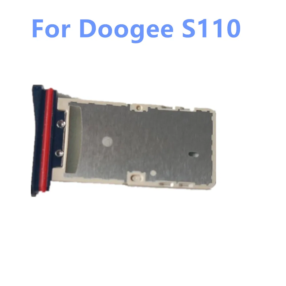 For Doogee S110 Cell Phone New Original Sim Card Holder Tray Card Slot Repair Parts Black Silver Gold