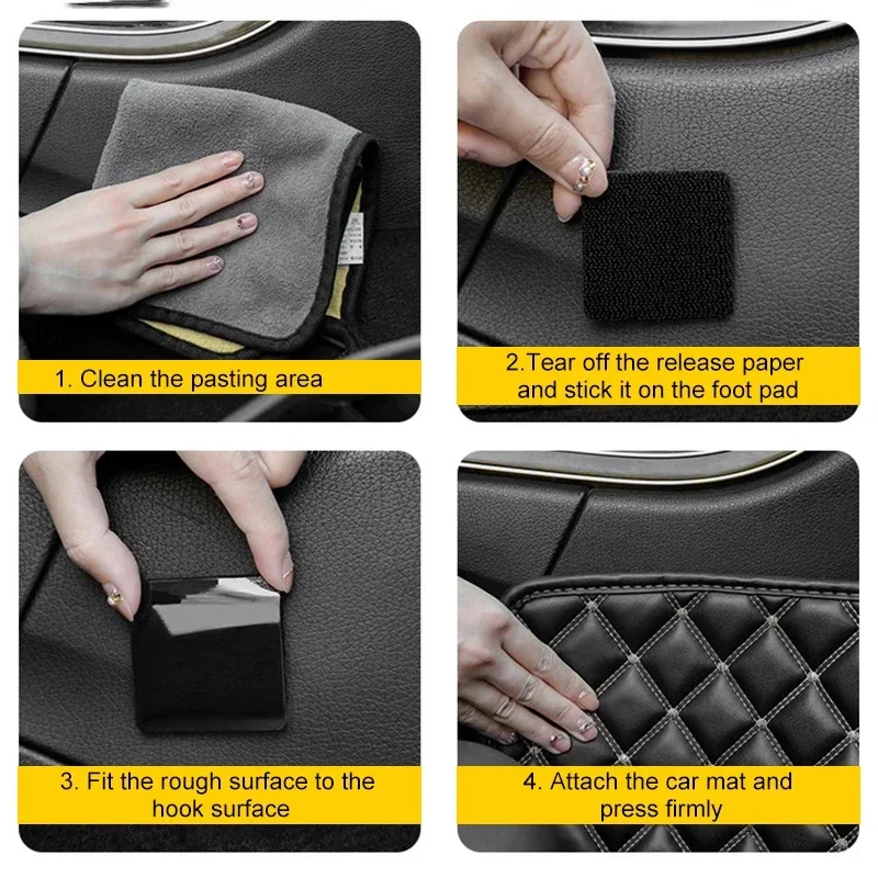 200/2PCS Self-adhesive Carpet Fixing Stickers Double Faced Car Carpet Fixed Patch Home Floor Foot Mats Anti Skid Tapes Wholesale