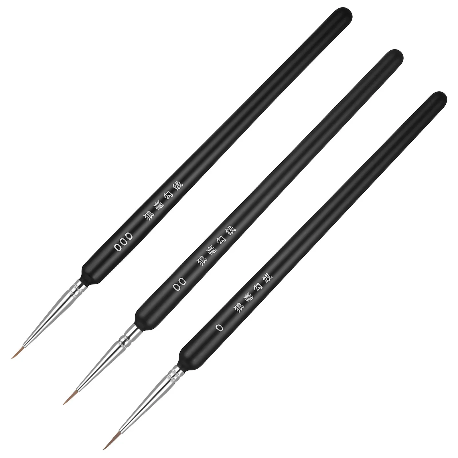 

3Pcs Tiny Paint Brushes Micro Detail Brush Set for Miniature Art Fine Liner Painting Watercolor Oil Acrylic Dry Brush Technique