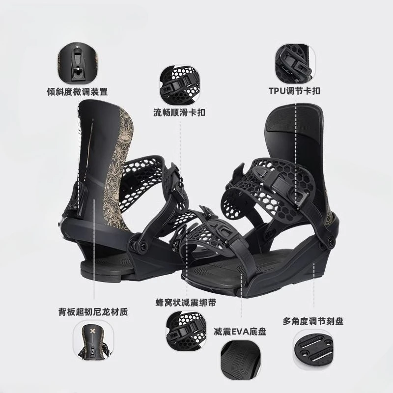 ที่วางสโนว์บอร์ดสำหรับผู้ชายและผู้หญิง สโนว์บอร์ดฟรีสไตล์ ลายดอกไม้ แบนราบ อุปกรณ์สกีทุกประเภท