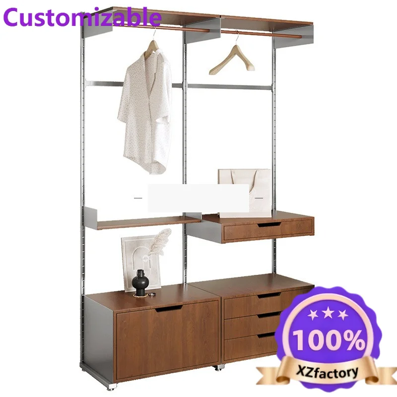 Factory Direct 2026 Floor-to-ceiling storage system Wall track bookshelf Wall hanging bookcase Medieval hole board shelf Open co