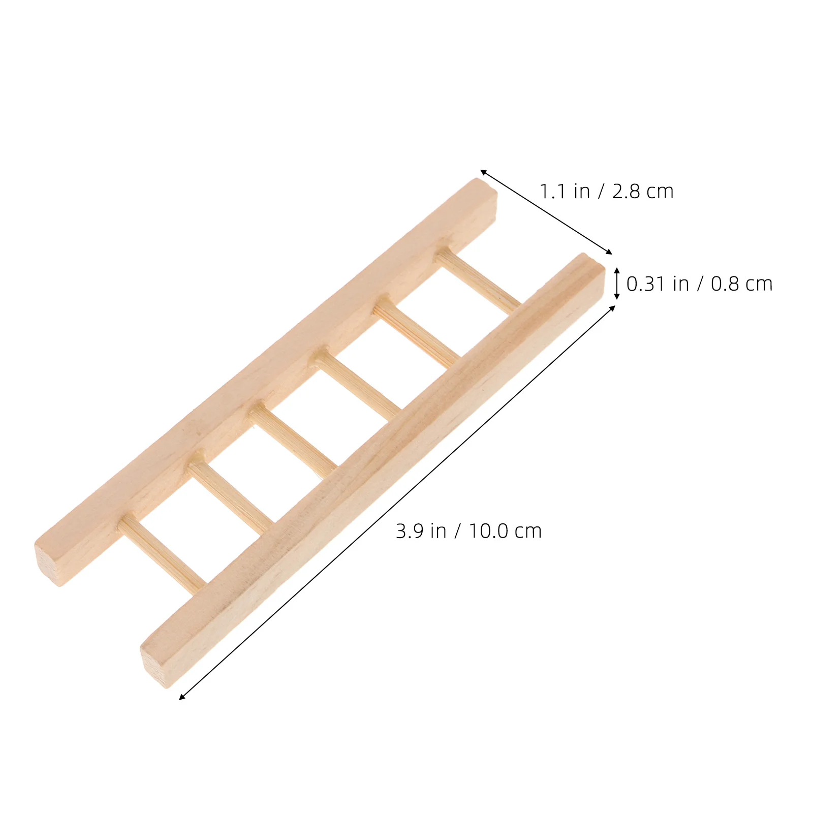 

3Pcs Mini Wooden Ladder Miniature Landscape Decoration Mini House Accessory Micro Scene Layout Tiny Furniture Ornament