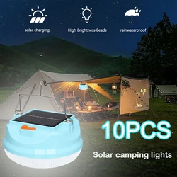 500w /800w /1000wOutdoor Solar Light LED Lamp Rechargeable Bulbs Emergency Light Hook Up Camping Fishing Portable Lantern Lights