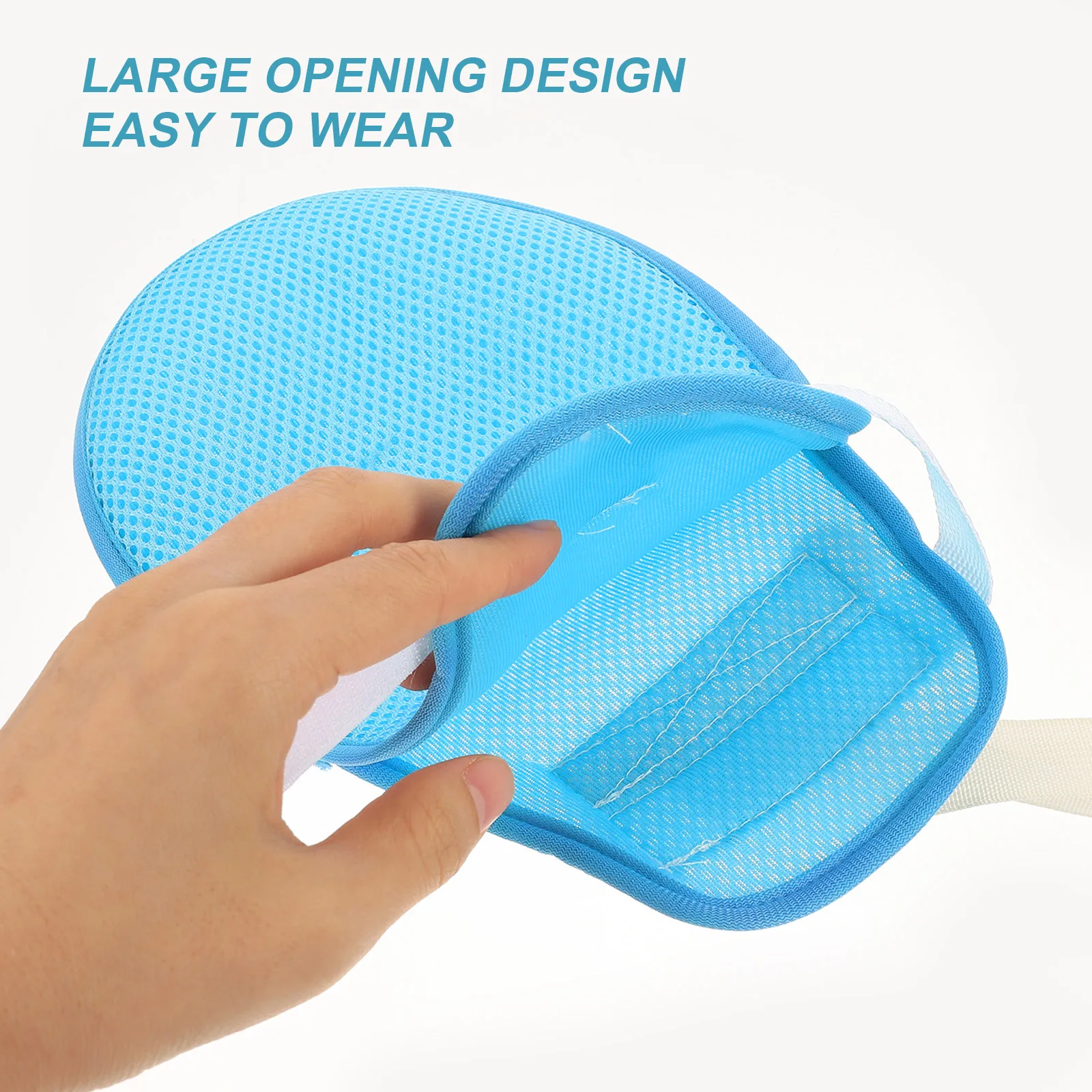 

1 Pair Adjustable Fixing Straps Medical For Patient Care Hospital Use Anti-Scratch Gloves Elderly Supplies