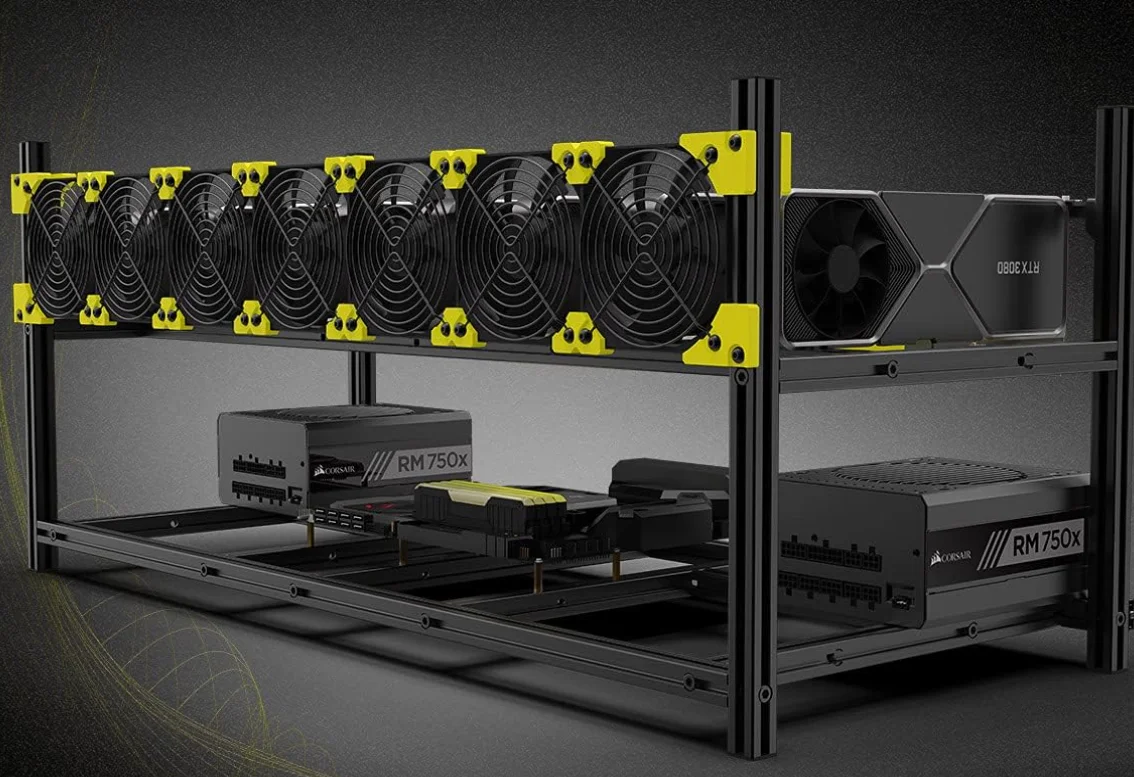 Корпус VEDDHA V4C для 8-12 GPU – обзор и цена Gpu Mining Rig Frame 8 Gpu