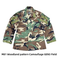 Outdoor Sports Training Combat Suit, M81 Jungle Camo, Long Sleeved, GEN3 Base Suit 