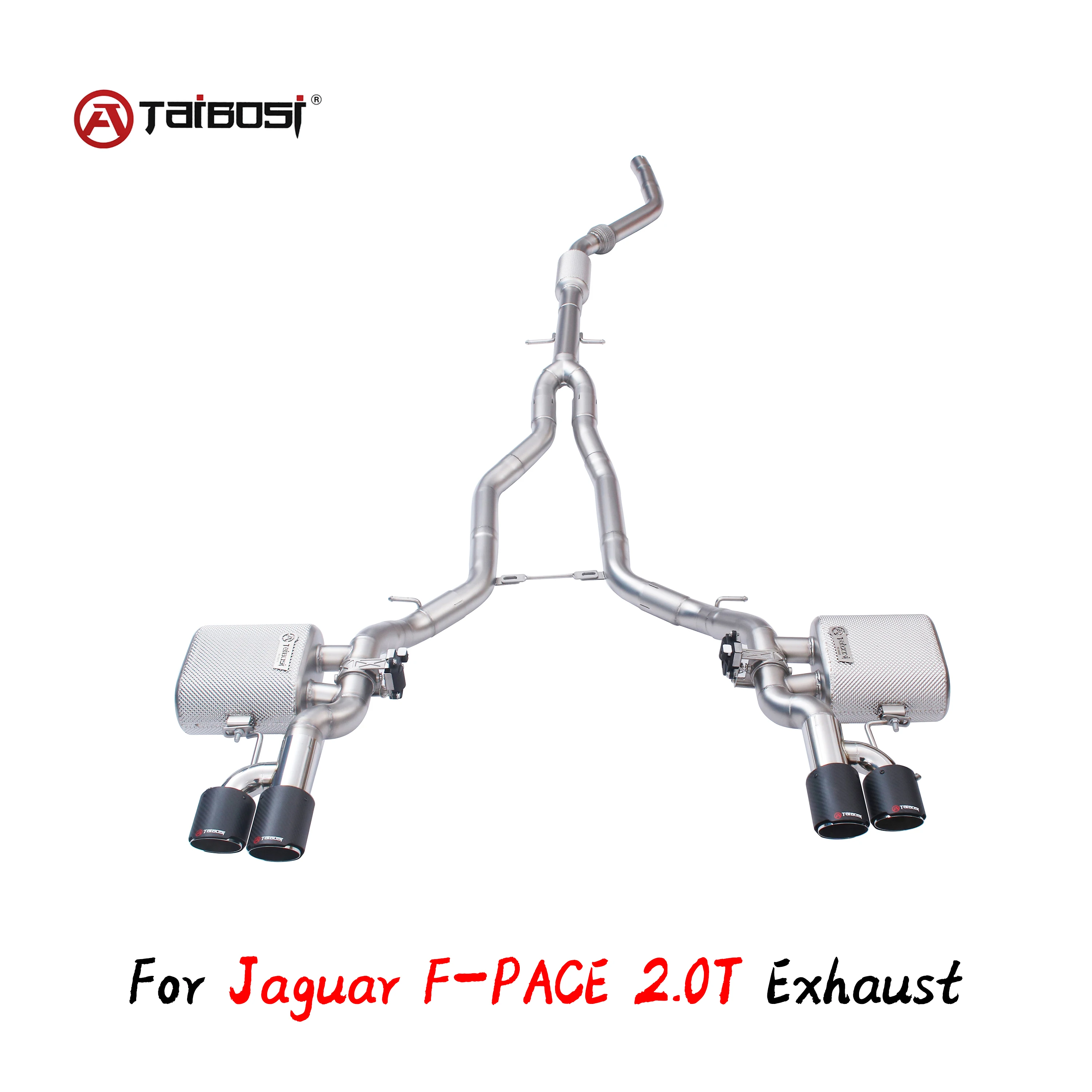 

For Jaguar F-Pace 2.0T Exhaust Catback Pipe Taibosi Performance Electric Valve Remote Control Car Muffler Cutout Accessories DIY