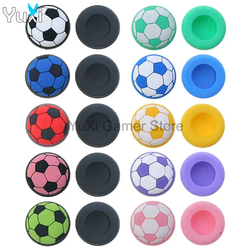 

YuXi 2pcs Silicone Thumb Grip Cap Cover For PS5 PS4 Xbox One Series X S NS Pro Controller Joystick Thumbstick Grips Caps