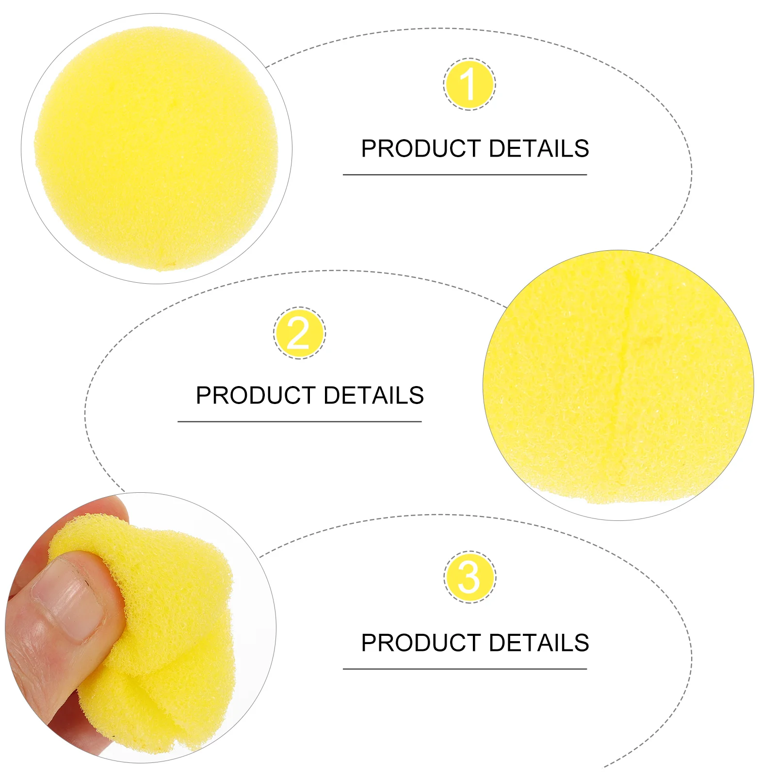 20 Pcs Clown Nose Accessory Yellow for Masquerade Sponge Accessories Cosplay Professional Child