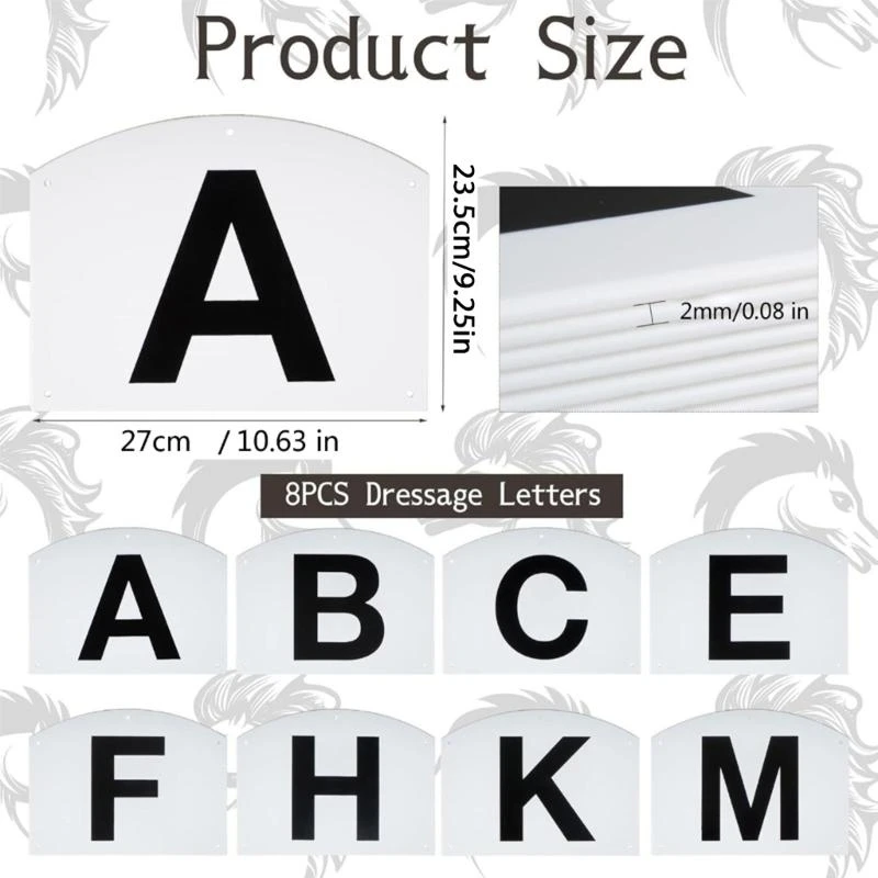 خطابات ترويض الجدار الجدار علامات الساحات التدريبية البلاستيكية لعلامات الحدث والرياضيين الفروسية علامات رسائل كبيرة