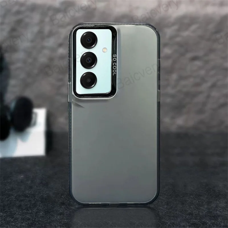 For Samsung Galaxy A16 5G 4G Colorful Silver IMD Cover Shockproof Protective Fundas Coque