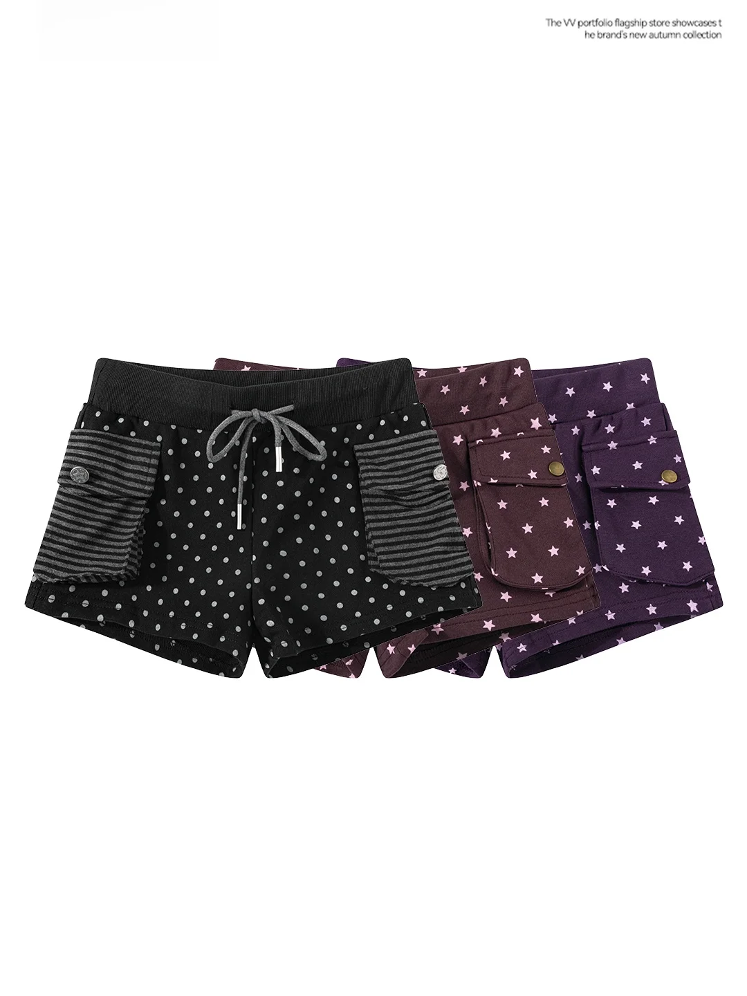

High Waist Star Print Base Layer Shorts Women's Summer Slim Fit Outdoor Wear Small Size Pants Comfortable Elastic Waist