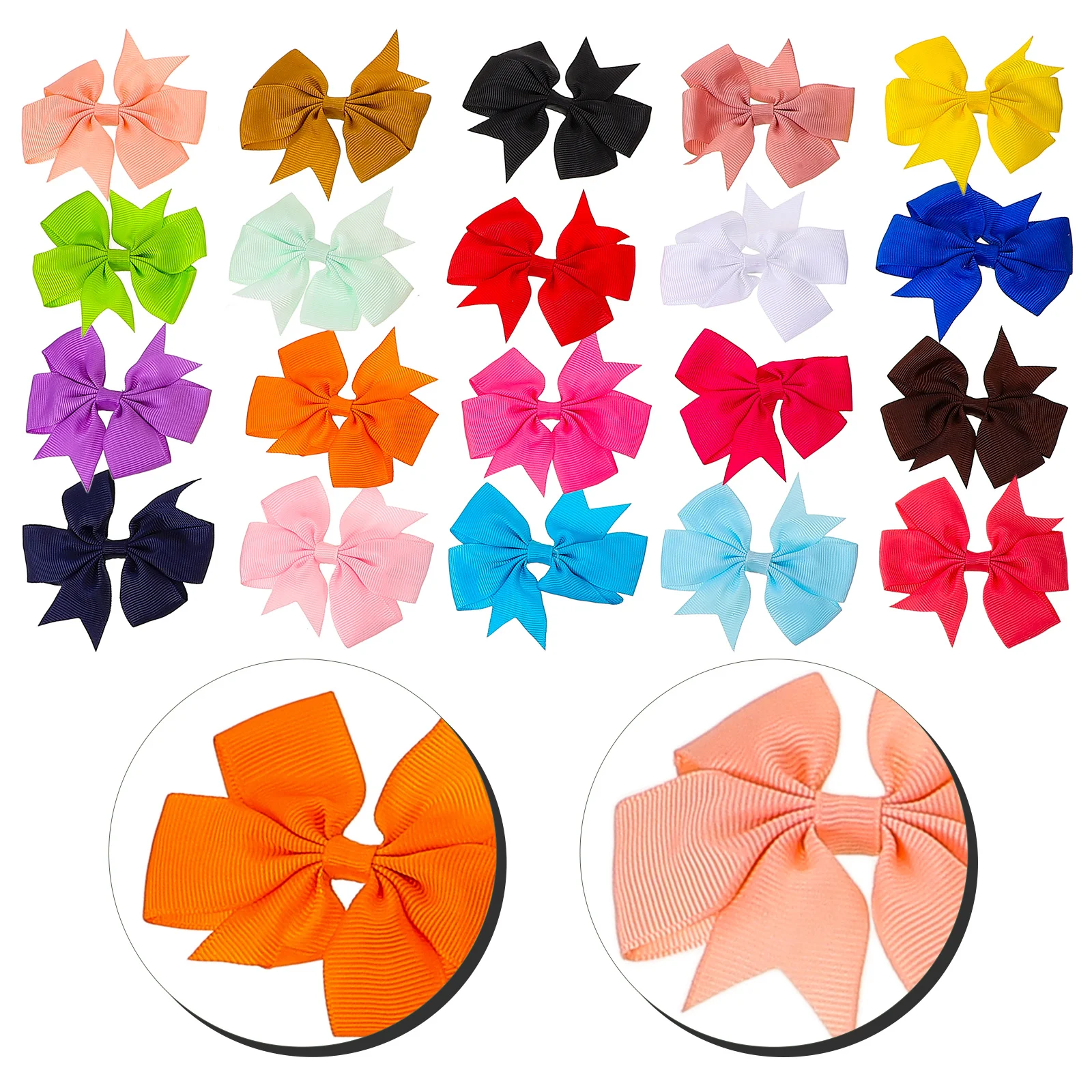 

20 Pcs Hair Clips Bow Bows Accessories for