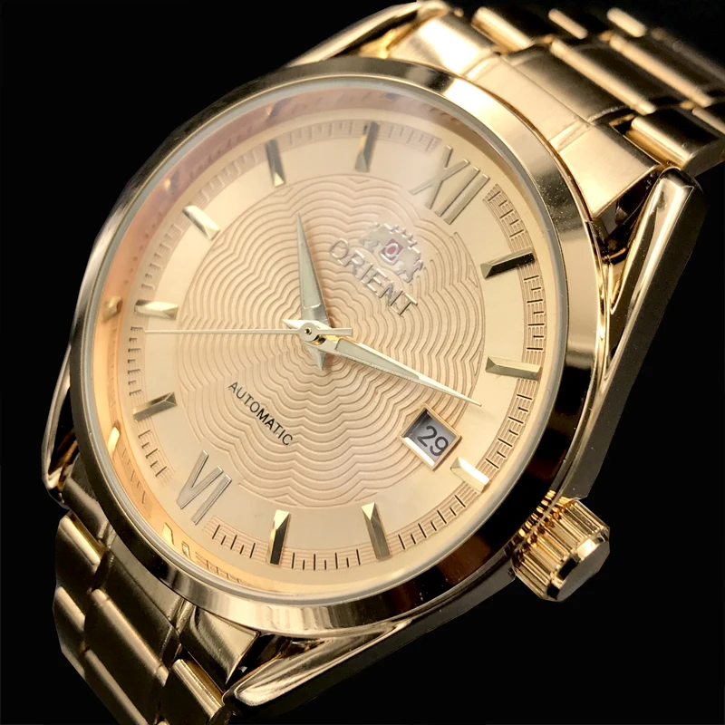 Orient Automatic Watch Men Hot Watches Fashion Men Stainless Steel Watch Luxury Calendar Wristwatch Business Watches Man Clock