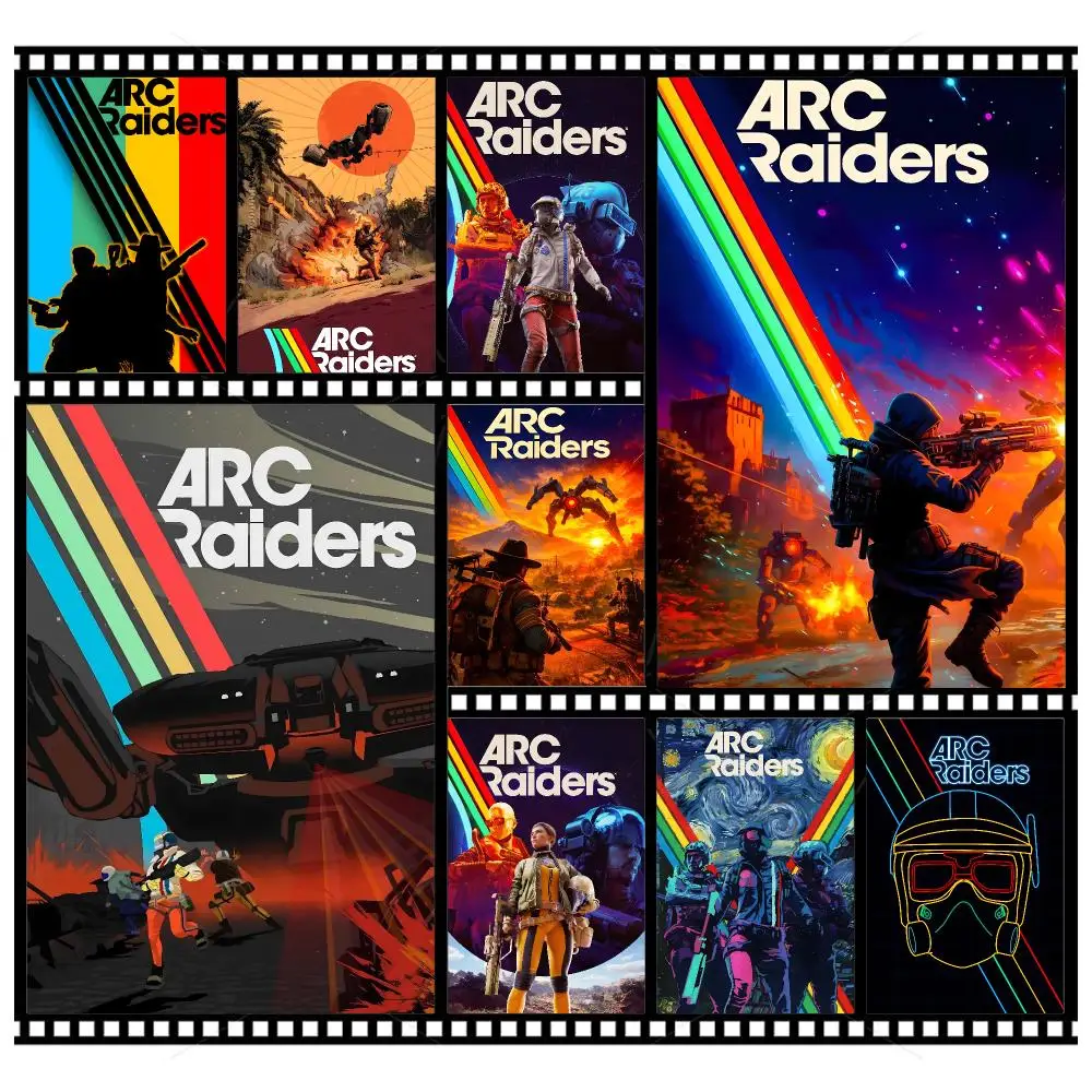 Sci-Fi Game A-Arc Raiders Poster Wall Art Poster HD Waterproof PP Print Bedroom Living Room Office Decor Gift