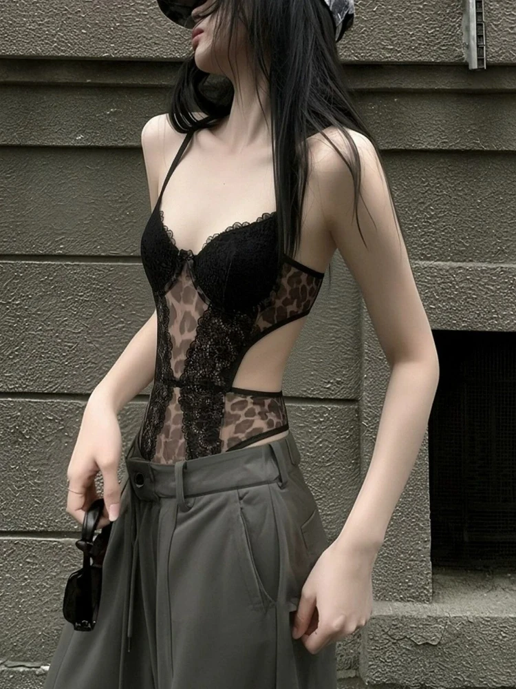 บอดี้สูทลูกไม้ลายเสือดาวเซ็กซี - Cami Top Lace บทวิจารณ์และราคา