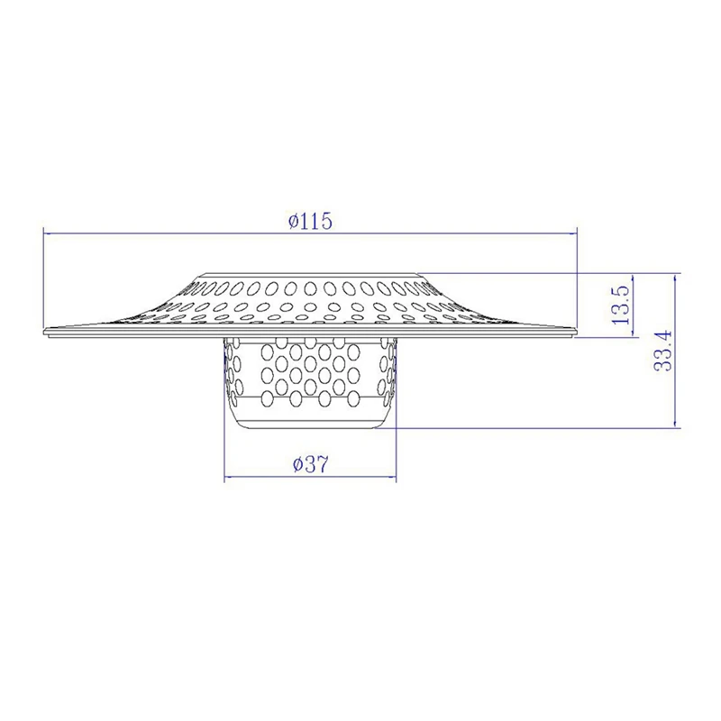 Shower Drain penangkap rambut perangkap rambut bak mandi Drain Stopper Drain Cover kamar mandi wastafel Drain