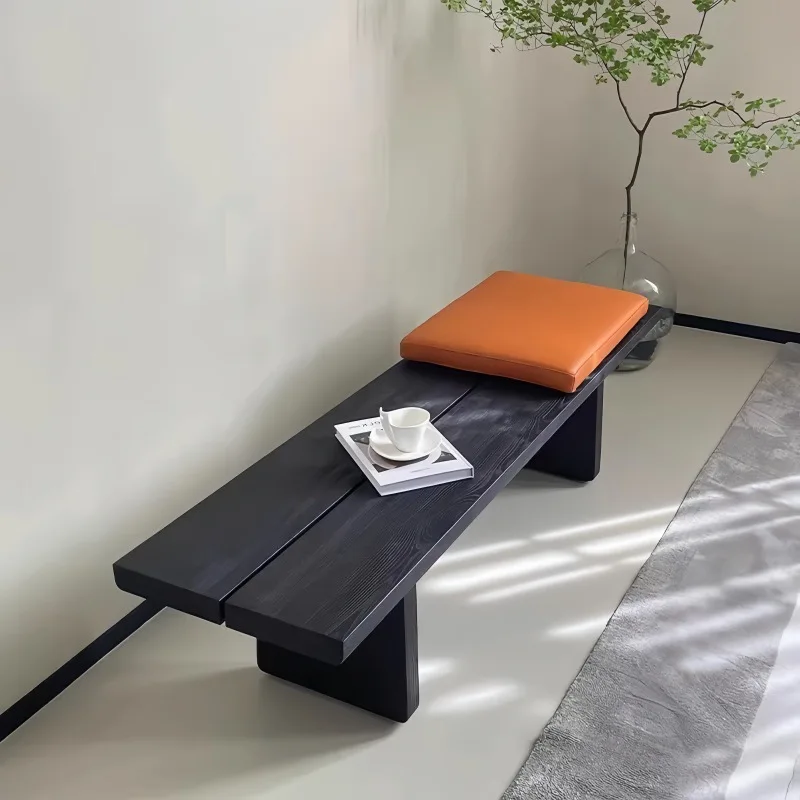 Quiet Wind Ash Wood Ben ch Bedside Bench Dining Table B ench Entering Door Shoe Change Be nch Retro Solid Wood Benc h