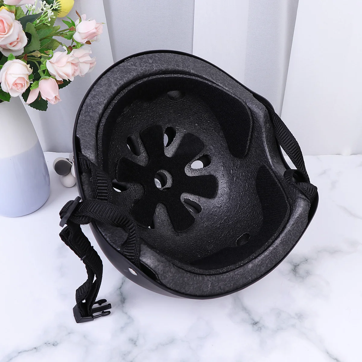 Черный размер S 49-53 см, безопасный регулируемый мультиспортивный гоночный скейт, тачка, велосипедный аксессуар