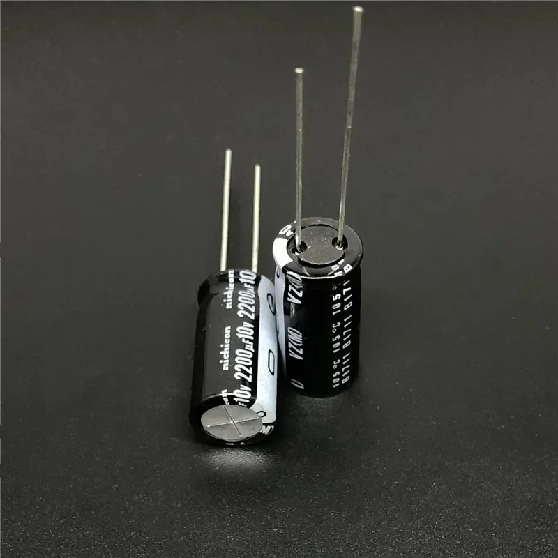 5Pcs/50Pcs 2200uF 10V NICHICON VZ Series 10x20mm 10V2200uF Wide Temperature Range Aluminum Electrolytic Capacitor