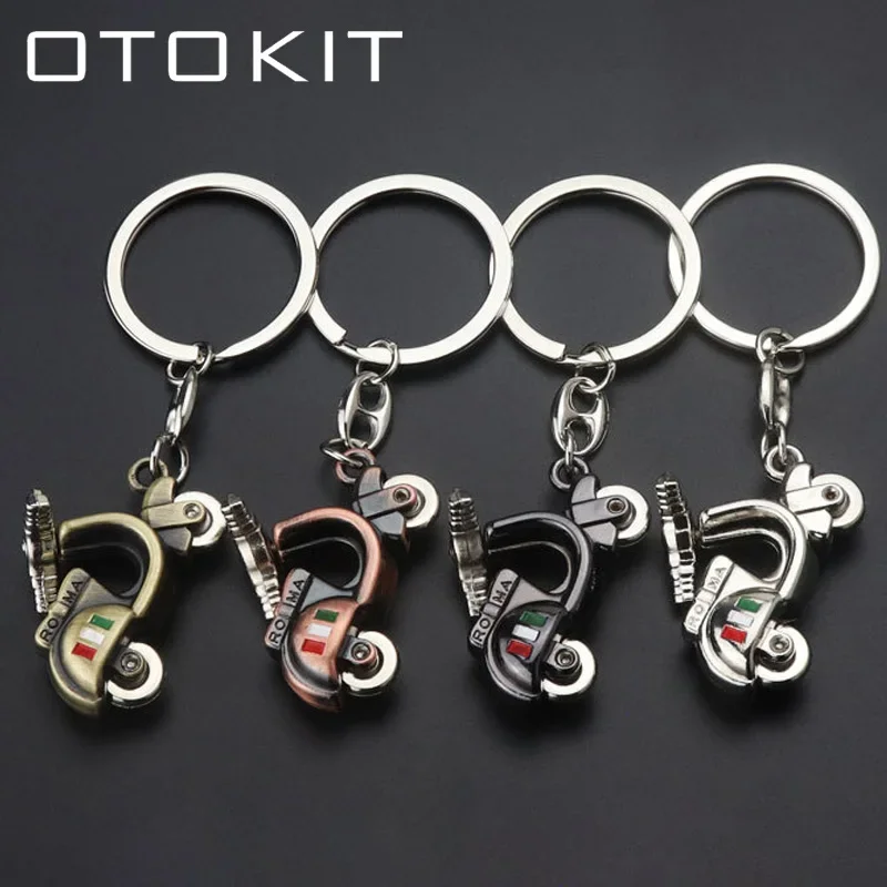 OTOKIT New Metal Motorcycle Key Ring Keychain Ring Cute Creative Gift Sports Keyring Gift Store key chain Car Bag Key Rings