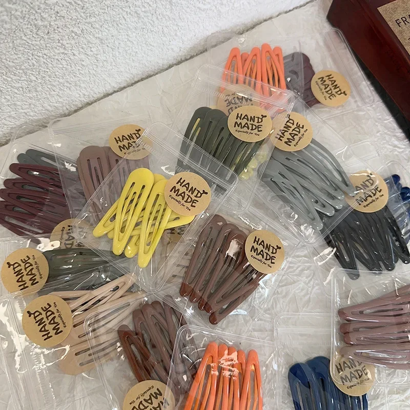 5pcs/bag Simple Small BB Clips Delicate Hair Side Clip Bangs Hairpins Temperament Bangs Clip Back Head Hairclip Korean Headdress