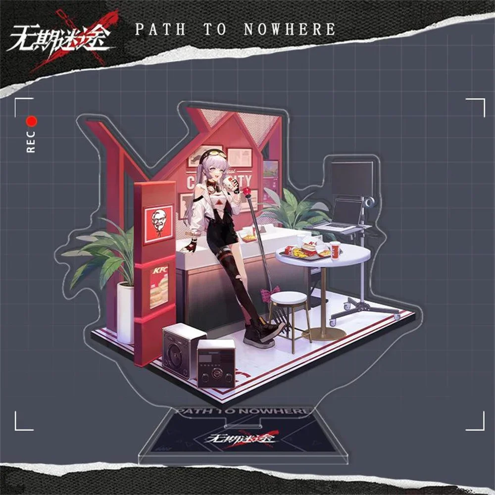 Game Path to Nowhere Acrylic Stand Model Anime Figures Zoya Hamel Demolia Demon Hella Cosplay Model Plate Desk Decor Props Gift