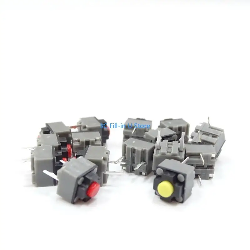 G8TA 5pcs Кнопка Mute кнопка Kailh 6x6x7.3 Кнопка мыши тихого переключателя Micro Switch 6x6x7.3 мм