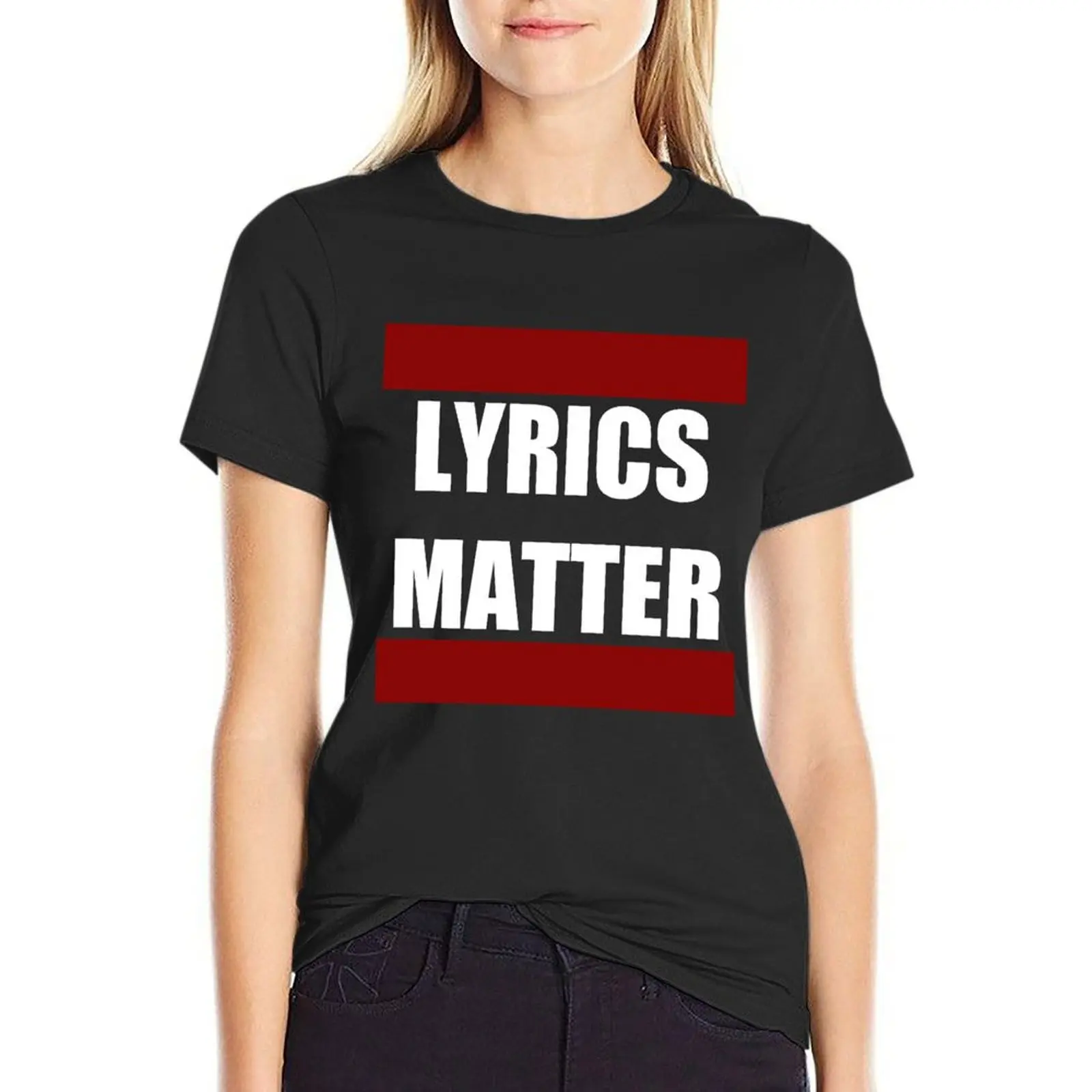 LYRICS MATTER T-Shirt animal print shirt for girls vintage clothes t-shirt dress for Women long