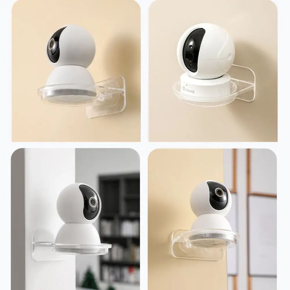 Wall-Mounted Security Surveillance Camera Stand Punch-Free Traceless Camera Wall Shelf Self-Adhesive Camera Holder