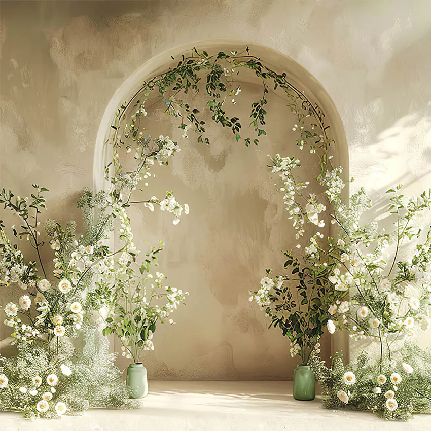 Mehofond Romantic Wide Door Photography Backdrop Kid Baby Shower Adult Pregnant Woman Portrait Boho Wall Decor Studio Background - Image 5