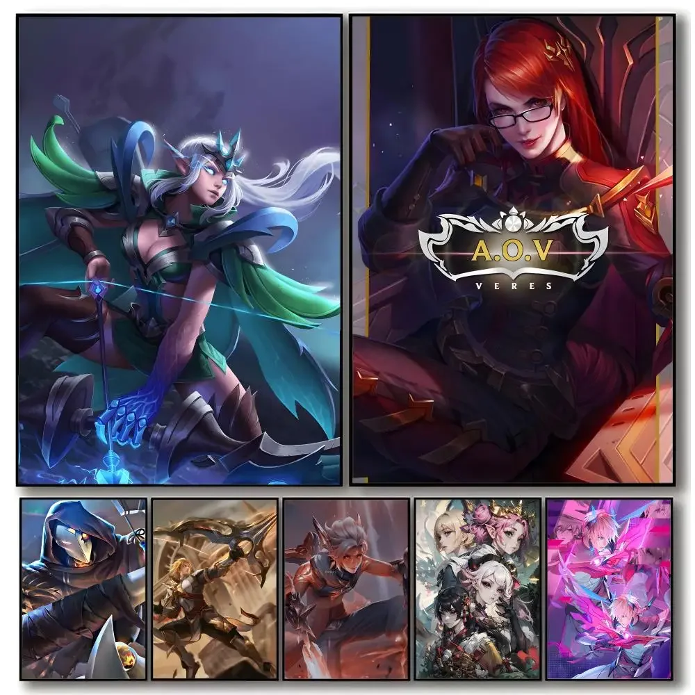 Game MOBA Arena Of Valor Poster Aesthetic Dorm & Bedroom Wall Art Decor