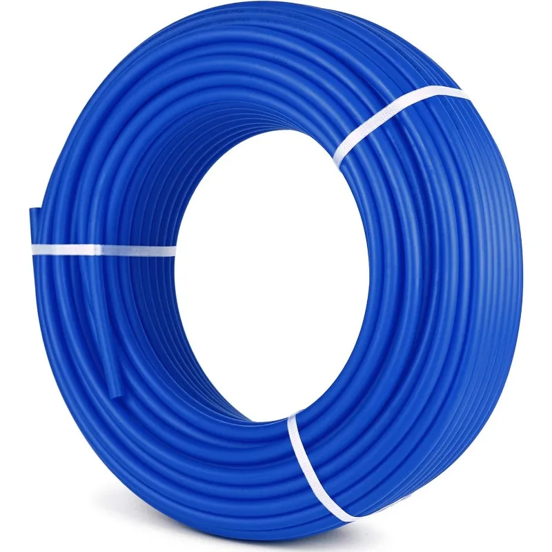 

3/4" PEX Tubing 300Ft Non-Barrier PEX Pipe Blue Pex-b Tube Coil for Hot and Cold Water Plumbing Open Loop Radiant Floor