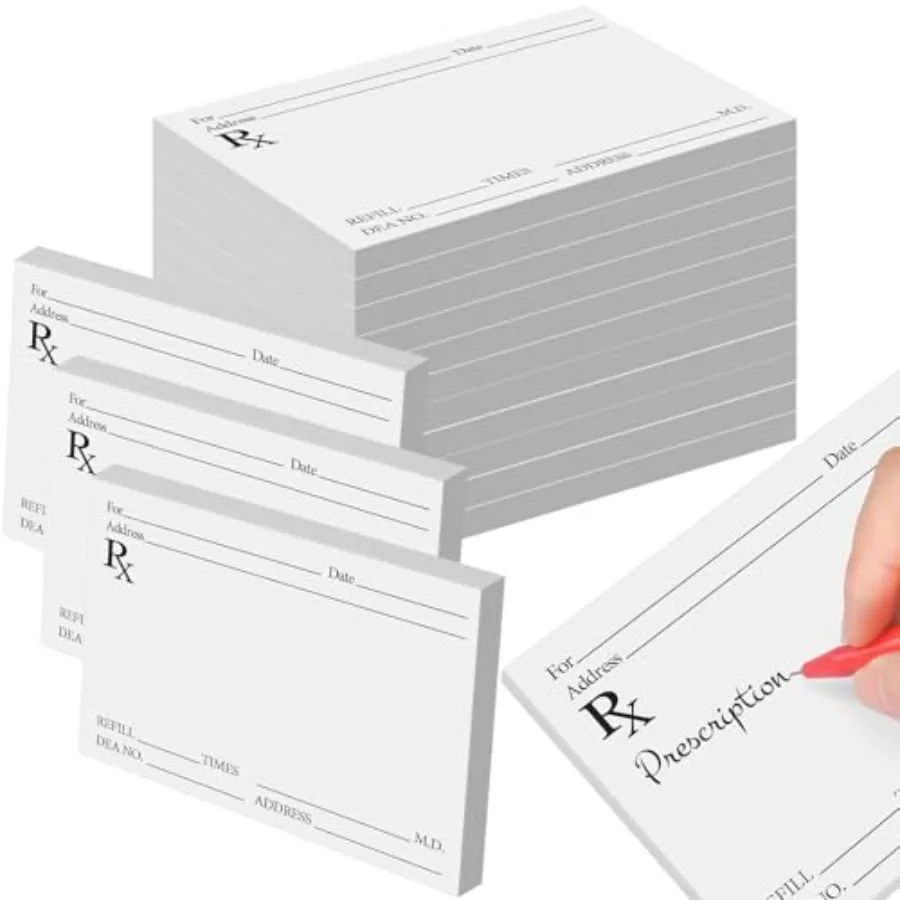 

Pack Prescription Pads for Doctors Rx Pad Pharmacist Notepad 100 Sheets Prescription Paper Per Notepad Doctor Funny Pharmacist