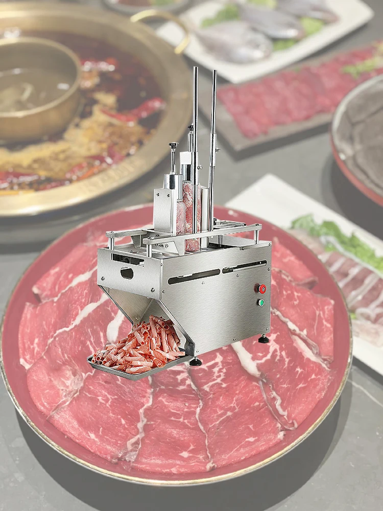 Automatic Hot Pot Lamb Beef And Mutton Rolls Slicer Ham And Cheese Slicer Mutton Rolls Meat Grinder