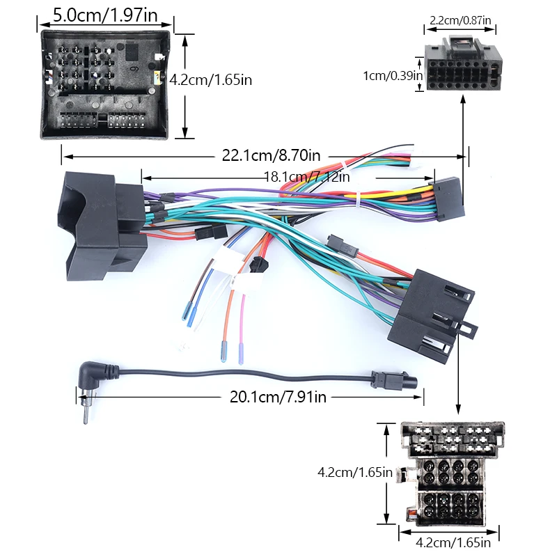 For SEAT 2009-2013 Ibiza 2018 ARONA 2018 ATECA 2004-2015 ALTEA 2005-2012 2018 Leon 2 Din CD Car Cable Harness Decoder Canbus Box