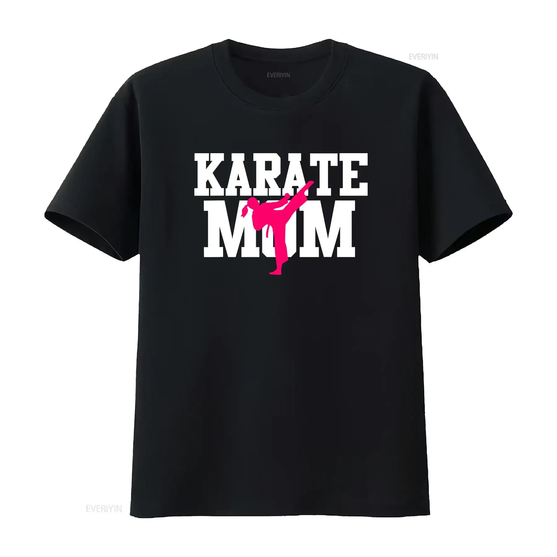Karate Mom Mother s Day Martial Arts Kickboxing Taekwondo T Shirt vintage Washed Breathable designer clothes Stretched fashion
