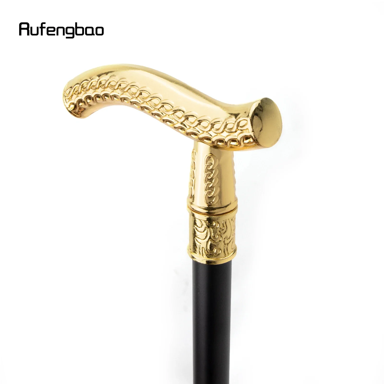 Golden Flower Wheatear Pattern Luxury Fashion Walking Stick per Party canna decorativa elegante Crosier Knob Walking Stick 93cm