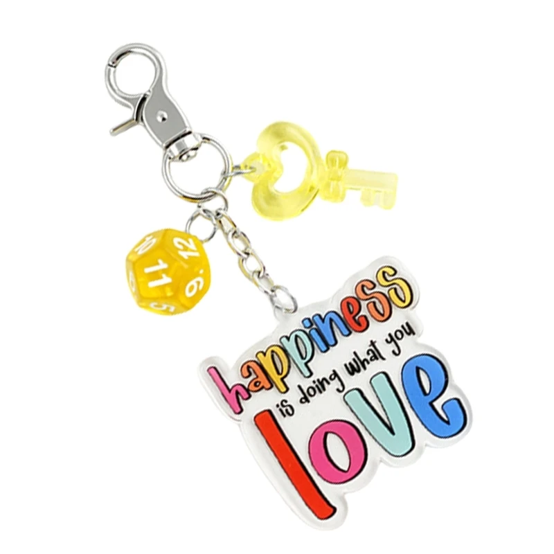 652F Elegant Personal Taste Letter Key Holder Personality Showcasing Letter Keychain Charm for Collectors and Fashion Lovers