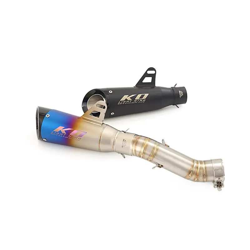 

For Honda CBR400R CBR500R CB500F 2016-2025 CB500X CB400X Slip On Motorcycle Exhaust System Muffler Mid Link Pipe Stainless Steel