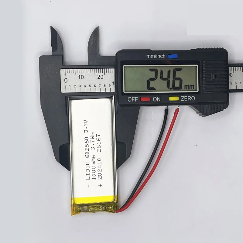 Batería recargable LiPo de polímero de litio de 3,7 V y 1000mAh 602560 para Mp3 DVD PAD teléfono móvil Bluetooth altavoz grabadora masajeador