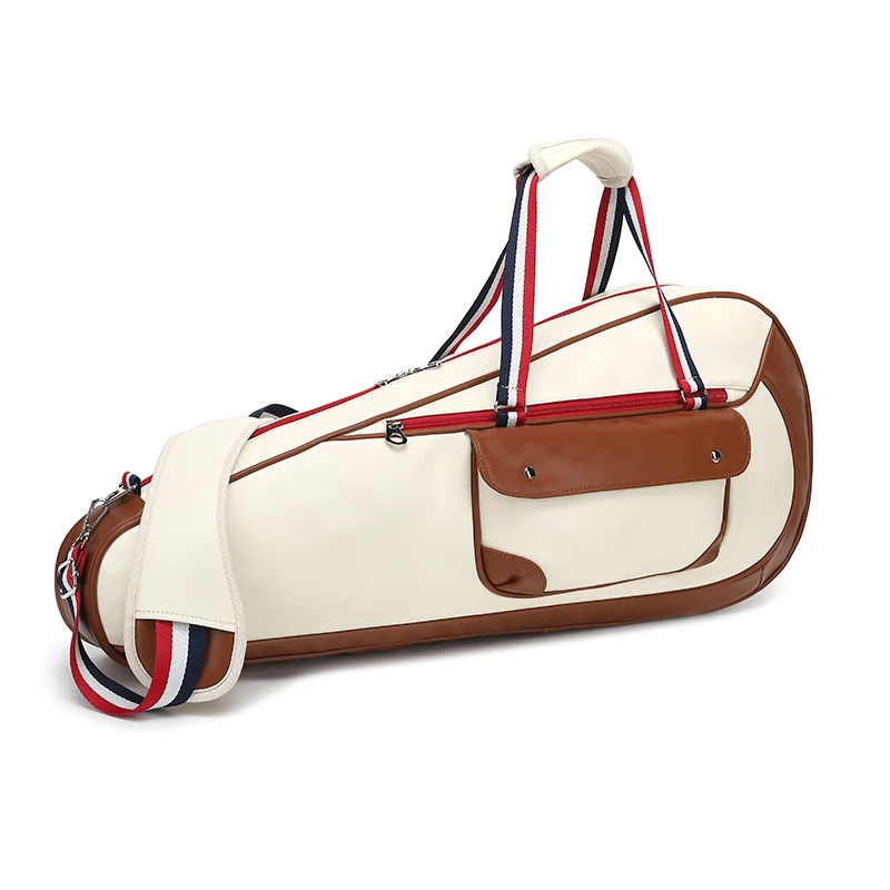 Adults Men Women Tennis Racquet Bag Portable PU Leather Squash Badminton Tennis Racket Bag Large Capacity Tennis Shoulder Bags