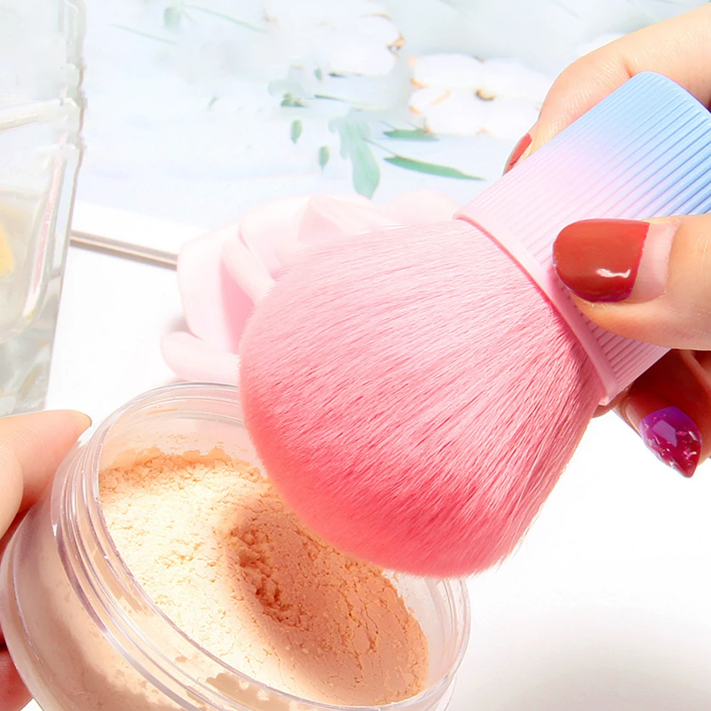 

Loose Powder Brushes Artificial Mushroom Shape Travel Foundation Brush Lightweight Reusable Beautiful Design Durable