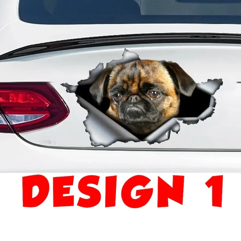 Brussels Griffon dog car decal, Brussels Griffon dog car sticker, pet decal