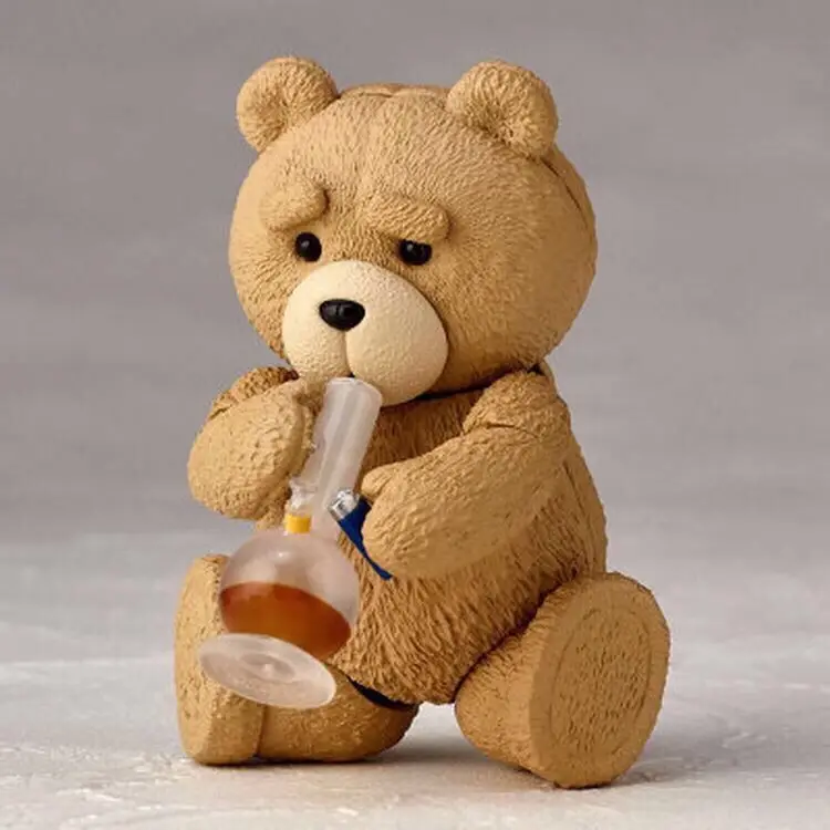 Revoltech Movie Ted 2 Bär Actionfigur mit zusätzlichen Gesichtszubehörteilen, bewegliches Gelenkmodell, Spielzeug, Sammlerstück, kreatives Ornament – Detail 3