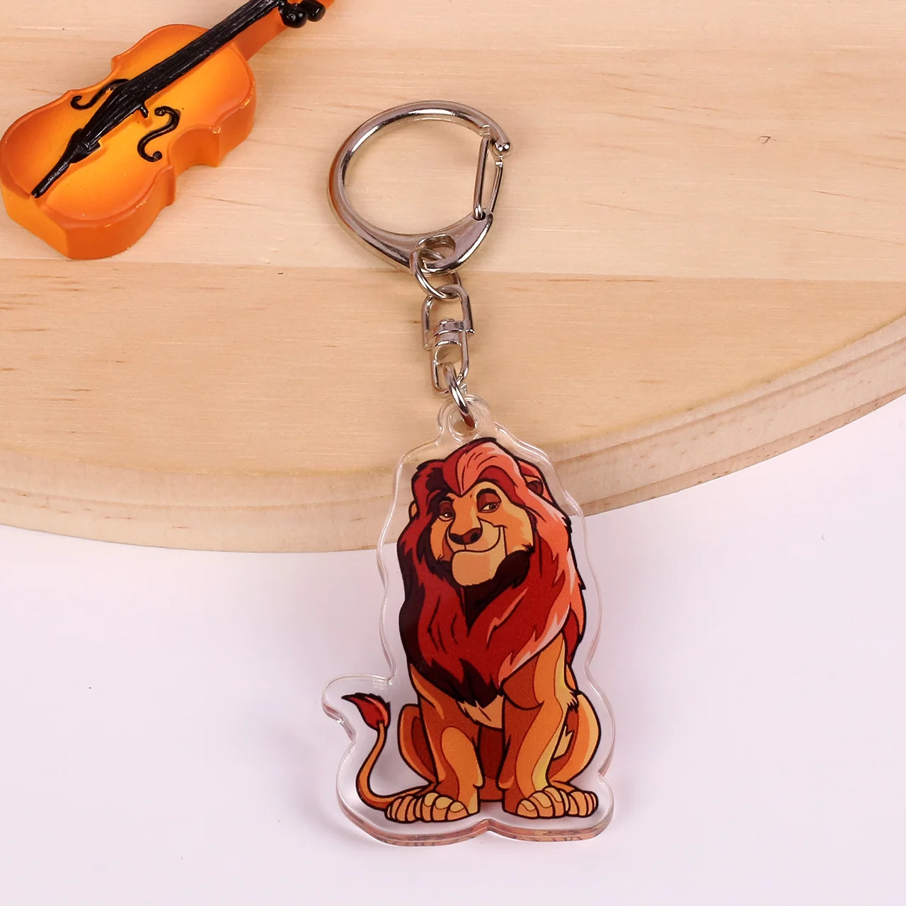 4 سلسلة مفاتيح عشوائية من سلسلة Disney Lion King ملحقات سلسلة مفاتيح حلوة لطيفة للحقائب والمفاتيح المطابقة لتزيين الأمتعة والمزيد