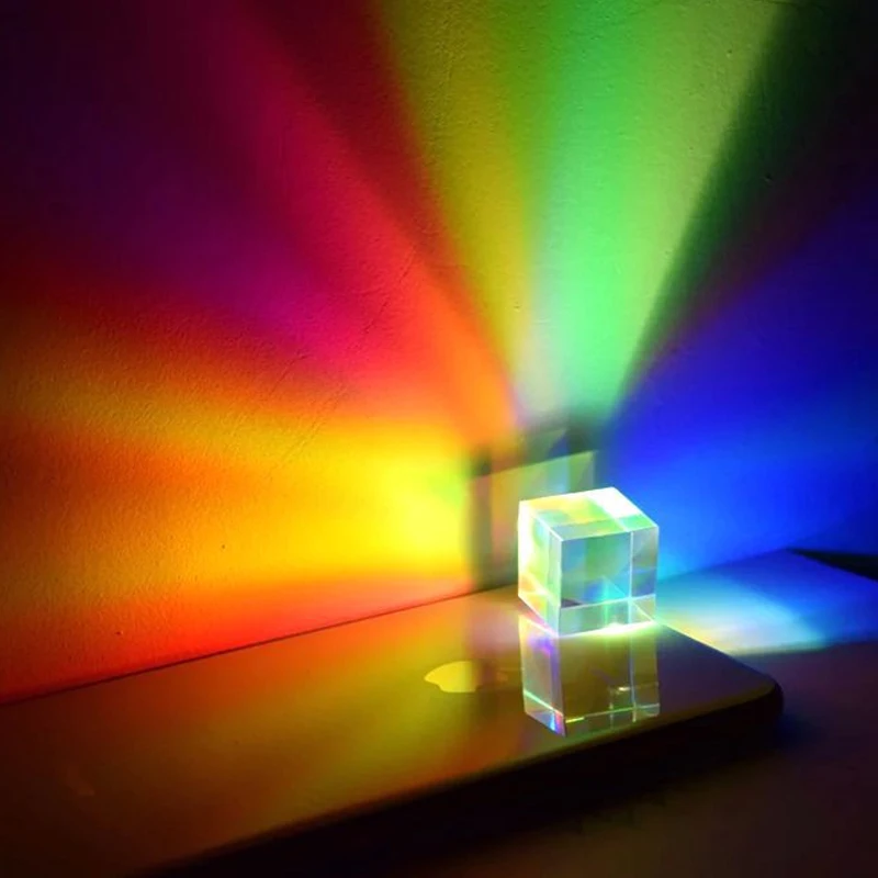 K9 Clear Optical Glass X-cube Chandelier Lens Cube Crystal Glass Crystal Cube For Photography Decoration Home Decorative Cube