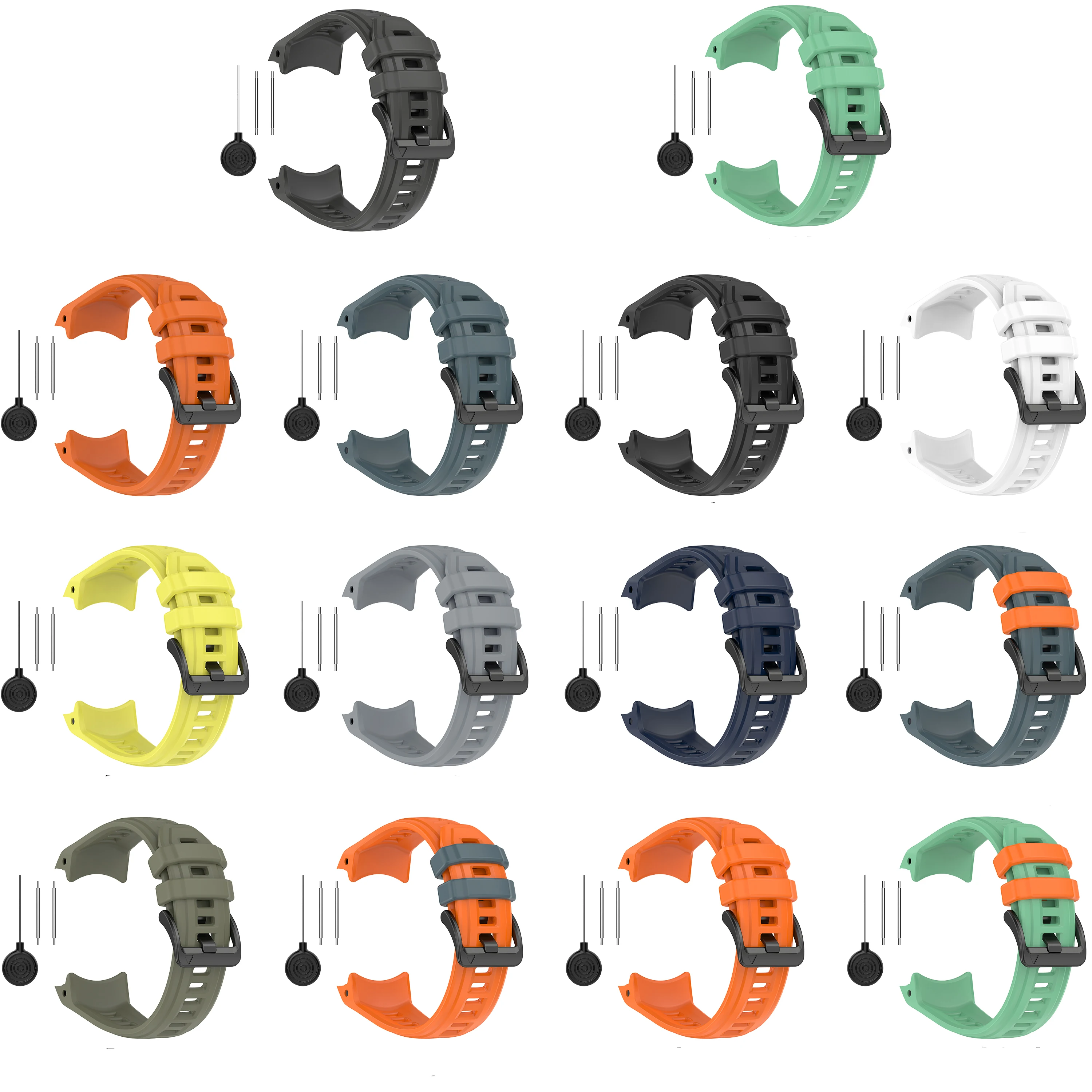 26mm 22mm Silicone Band Strap For Garmin Instinct 3 Solar 45mm 50mm/ Amoled 45mm 50mm Watchband Bracelet Replacement Accessories