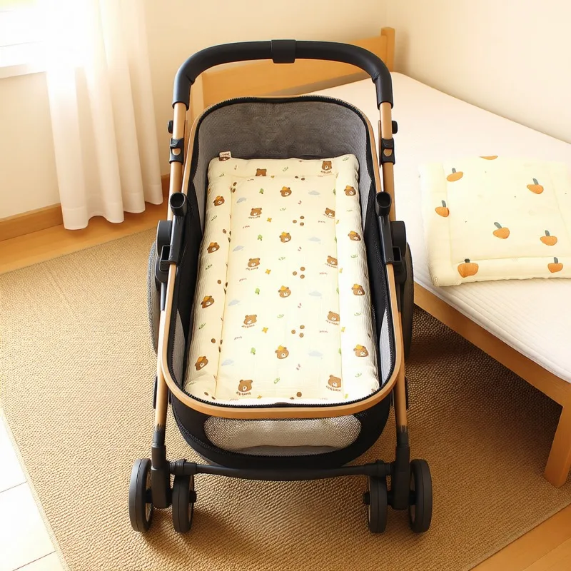 

Stroller Seat Cushion Double Sides Crib Mattress Toddler Bed Mattresses Thick Baby Cradle Mattress Pad Washable Bed Cotton Pad
